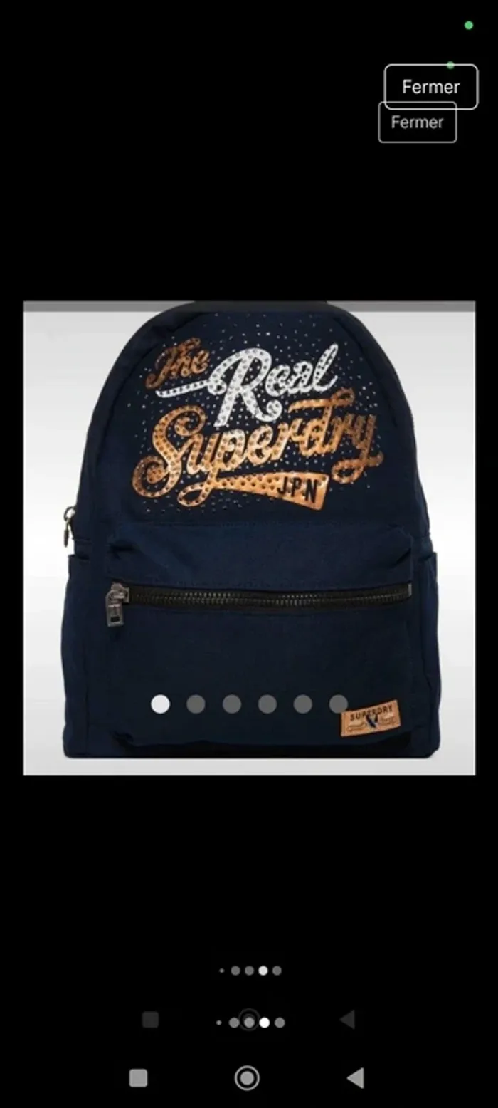 Sac à dos neuf strass Superdry - photo numéro 5