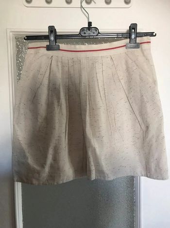 jupe naf naf taille 42 beige bleu rouge