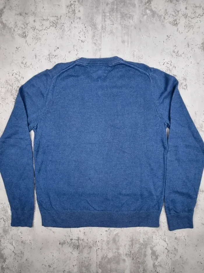 Pull col V Tommy Hilfiger bleu, M Hommes - photo numéro 4