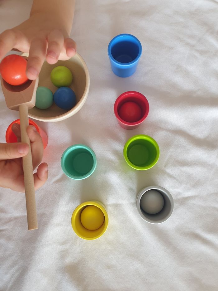 Tri couleurs bols balles Montessori - photo numéro 5