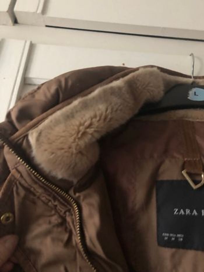 Zara -  Veste hiver marron - photo numéro 3
