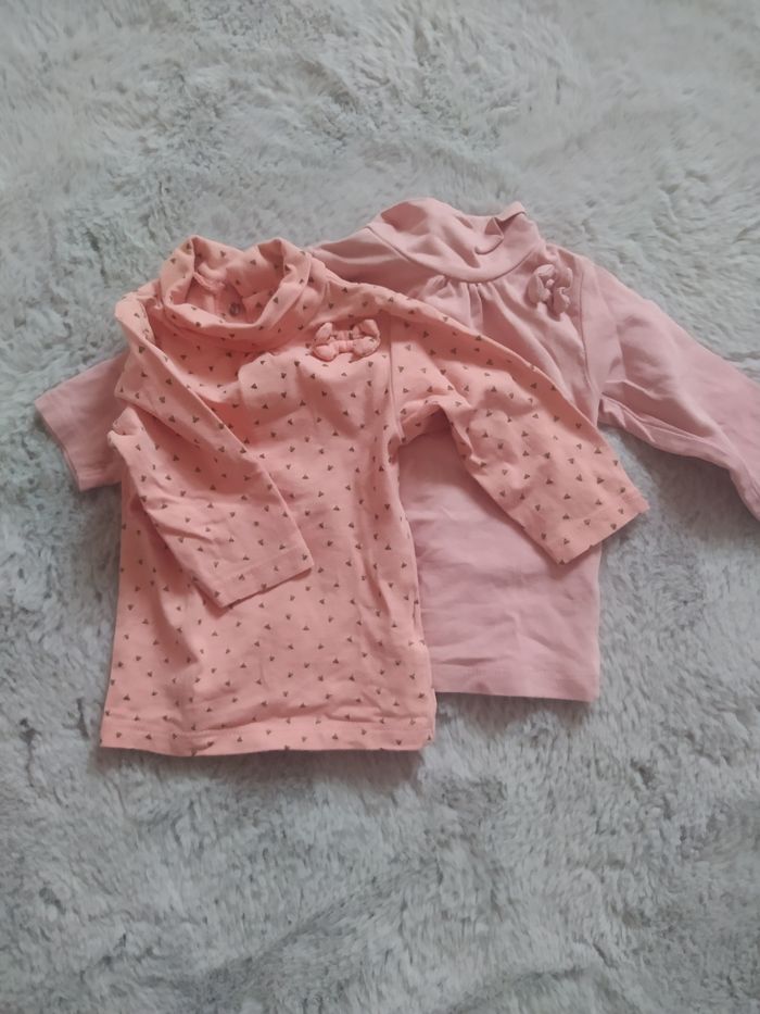 Lot de 2 t shorts manches longues