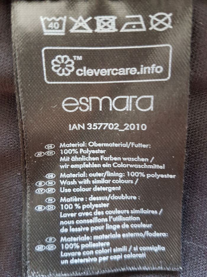 Robe fond marron clair fleurs roses. Esmara. Taille 42, 50 cm aux aisselles, 96cm de haut. - photo numéro 5