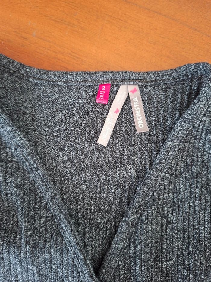 Tenue complète Jupe Little cigogne, maillot Tao et gilet Orchestra 2 ans - photo numéro 7