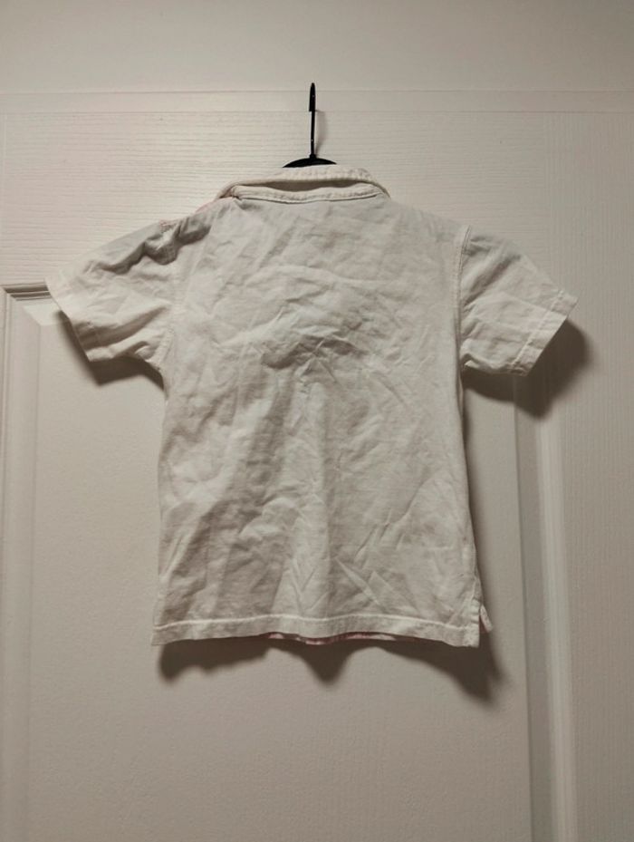 T-shirt mc rose et blanc 6 ans - photo numéro 4