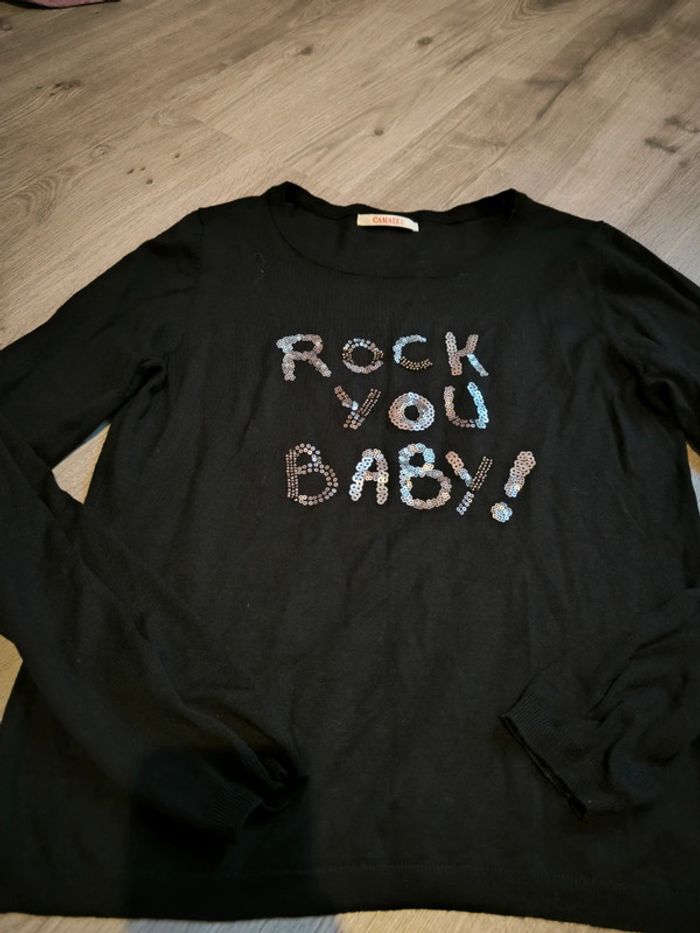 Pull rock you baby paillettes