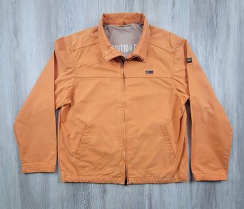 Veste Napapijri orange – Full zip – Taille L – Logo brodé