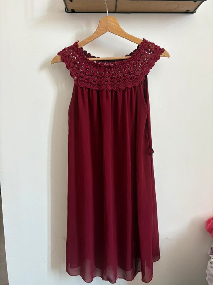 Robe bordeaux T36