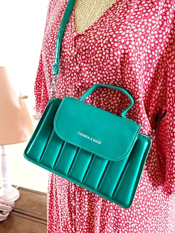 Sac à Main Trendy Vert Émeraude - Fashion & Bag - photo numéro 5