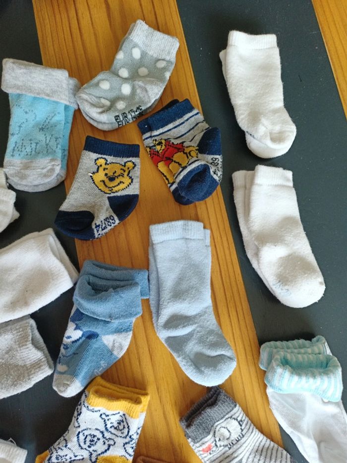 Lot 18 paires de chaussettes naissance à 1 an - photo numéro 3