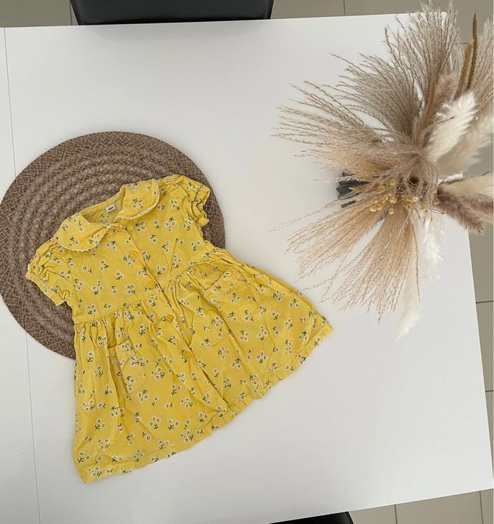 Robe jaune 12 mois