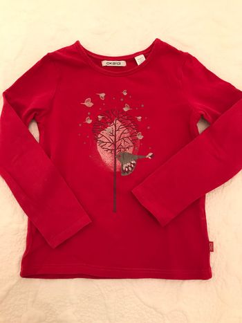 T-shirt Rouge Foncé 5 Ans