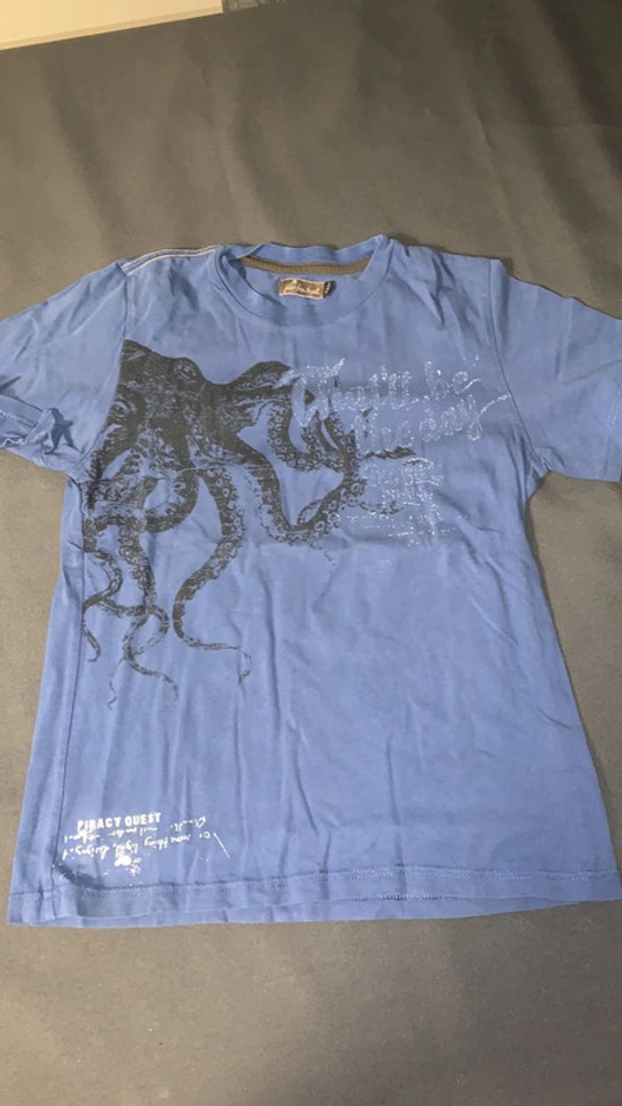 Tee Shirt bleu 10 ans Jean Bourget