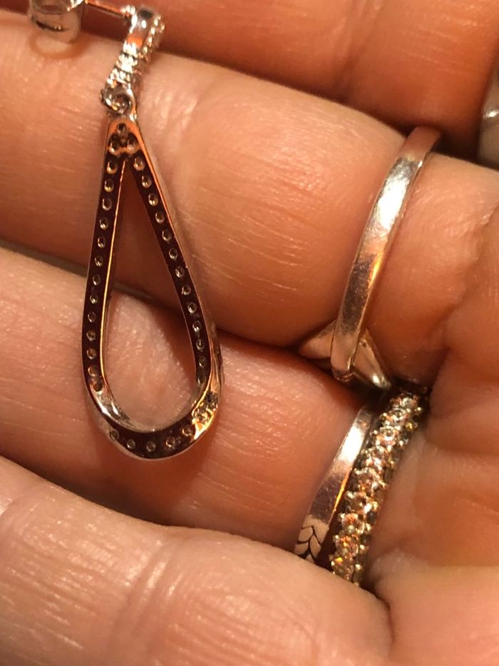 Boucles d’ oreilles argent massif 925 - photo numéro 4