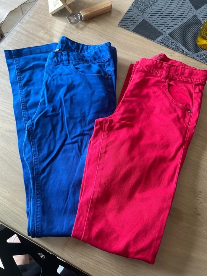 Lot de 2 jeans filles 12 ans
