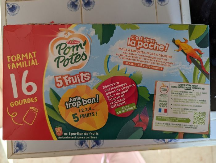 Lot 16 gourdes neuves SSA deux goûts multifruit s - photo numéro 2