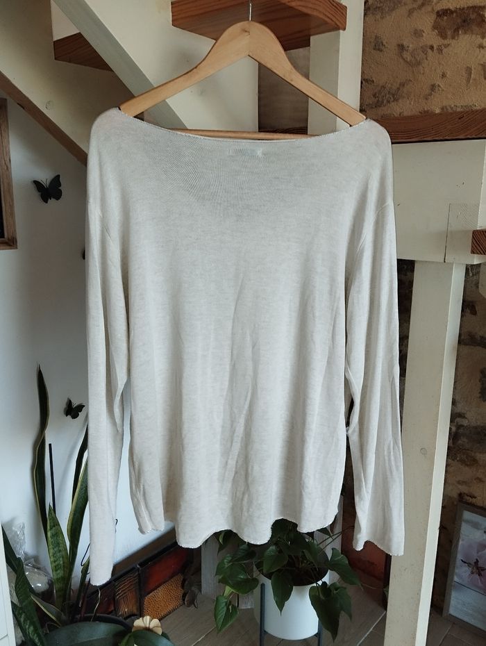 Pull oversize plumes argentées - photo numéro 6