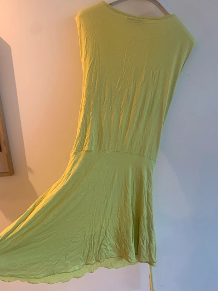 Robe verte pomme anis maternité allaitement - photo numéro 5
