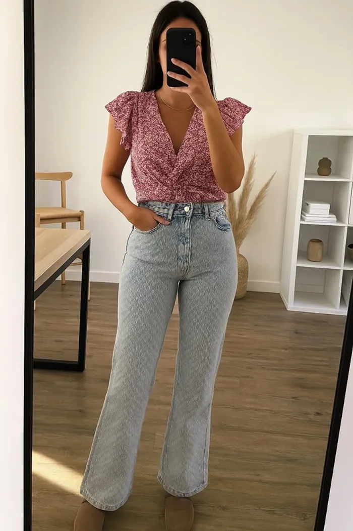 Jean à motifs bleu clair easy Clothes neuf