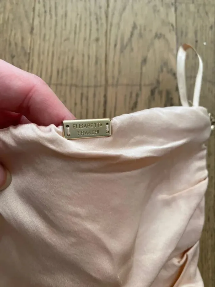 Robe bustier en soie Elisabetta Franchi taille 42 IT (38 FR) - photo numéro 3