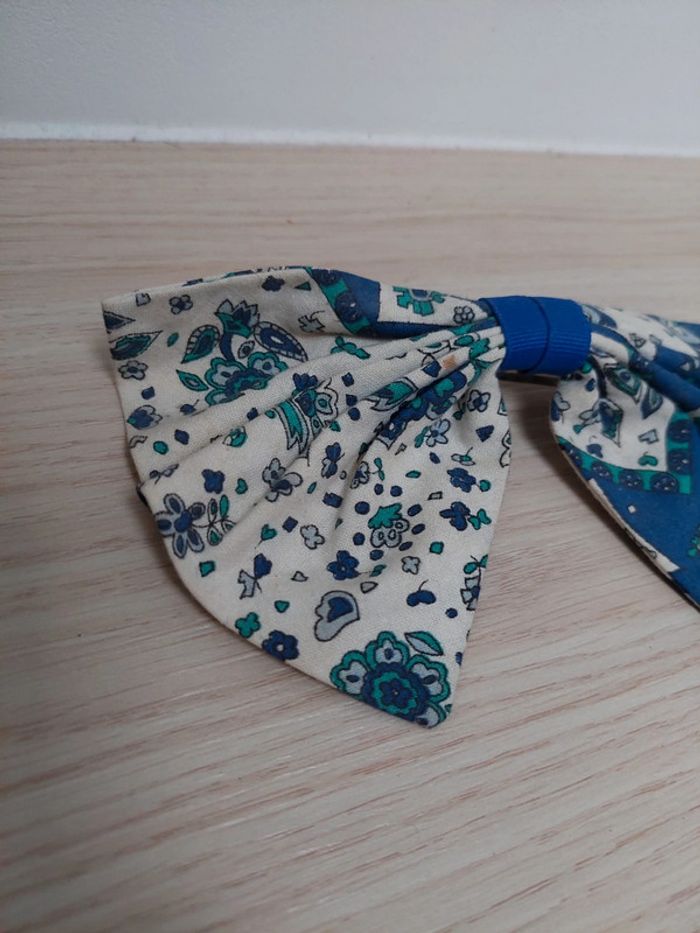 Grande barette nœud vintage provençale - photo numéro 2