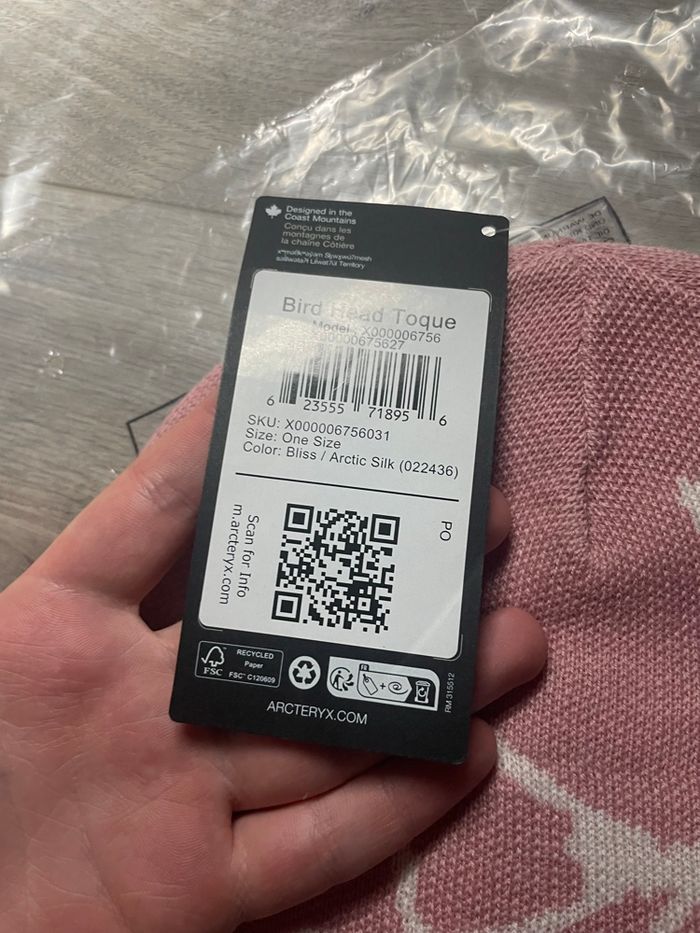 bonnet arc’teryx bird head rose - photo numéro 7
