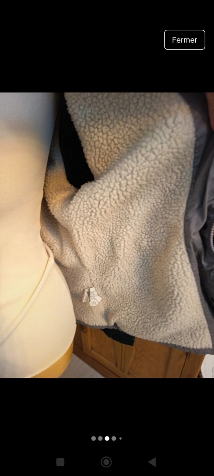 Parka grise et noire avec capuche - photo numéro 3