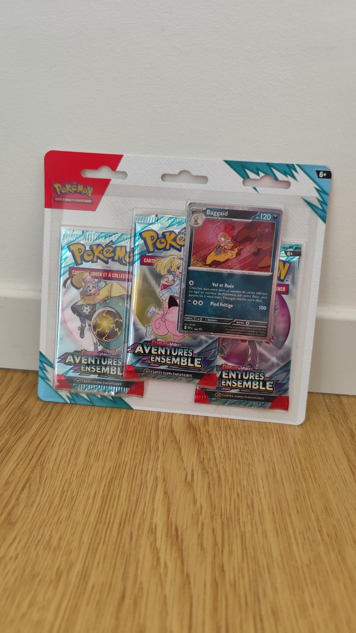 Tripack carte pokémon Aventure ensemble promo Baggaïd Neuf scellé