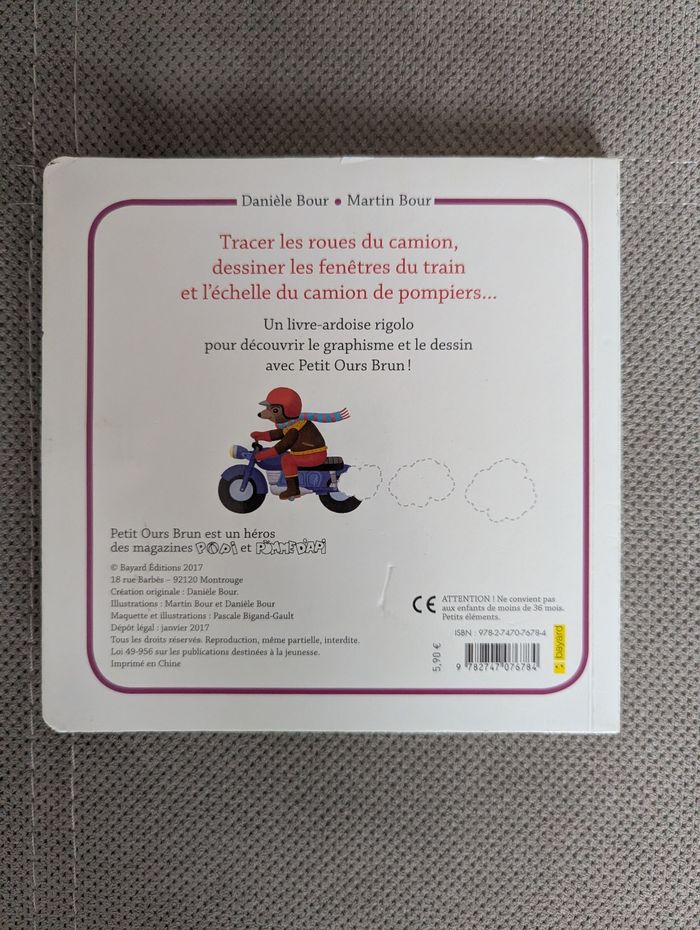 L'ardoise de petit ours brun : je dessine les véhicules - photo numéro 3