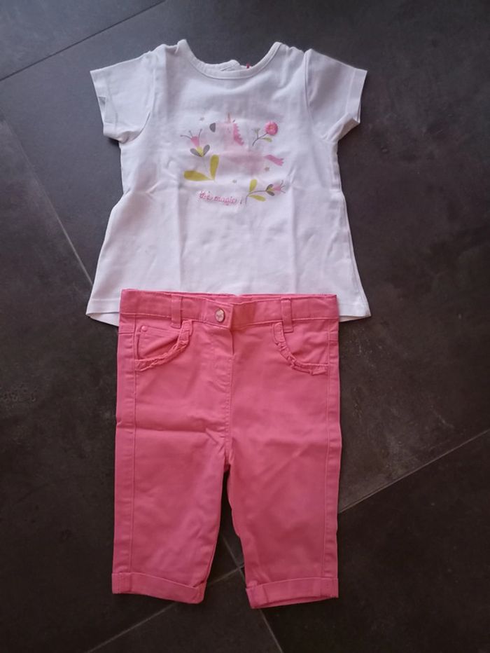 Ensemble t-shirt + pantacourt T81