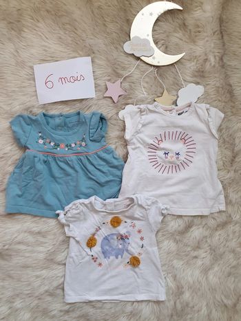 Lot t-shirt 6mois