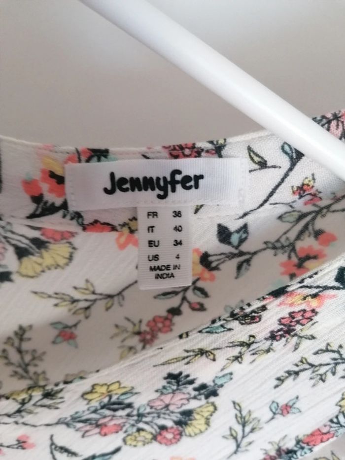 Robe de plage boutonnée crème Jennyfer taille 36 - photo numéro 7