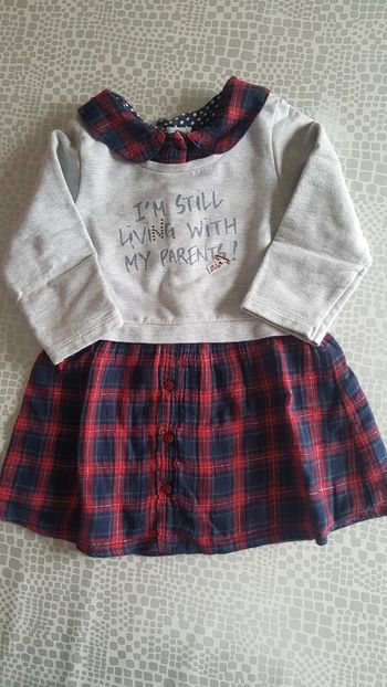 Robe bi-matière IKKS 18 mois