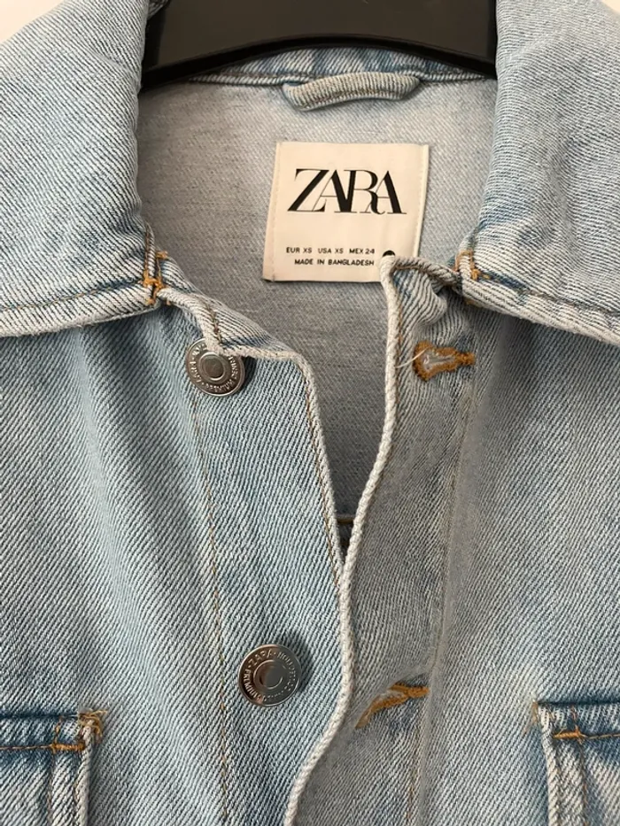 Robe en jean Denim Zara avec ceinture taille XS - photo numéro 13