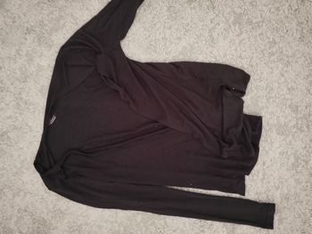 Gilet noir froissé