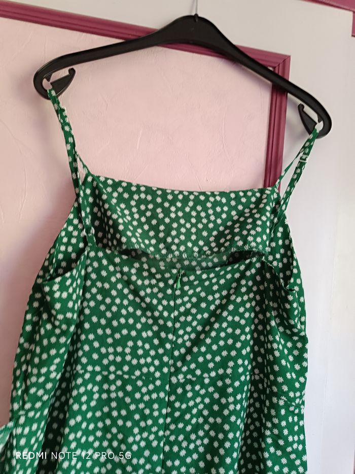 Robe verte à bretelles T.XL (42) J.Riu - photo numéro 6