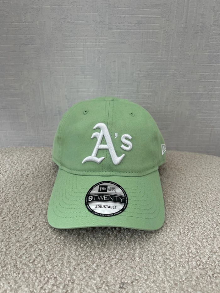 Casquette adjustable New Era menthe MLB Oakland athletics