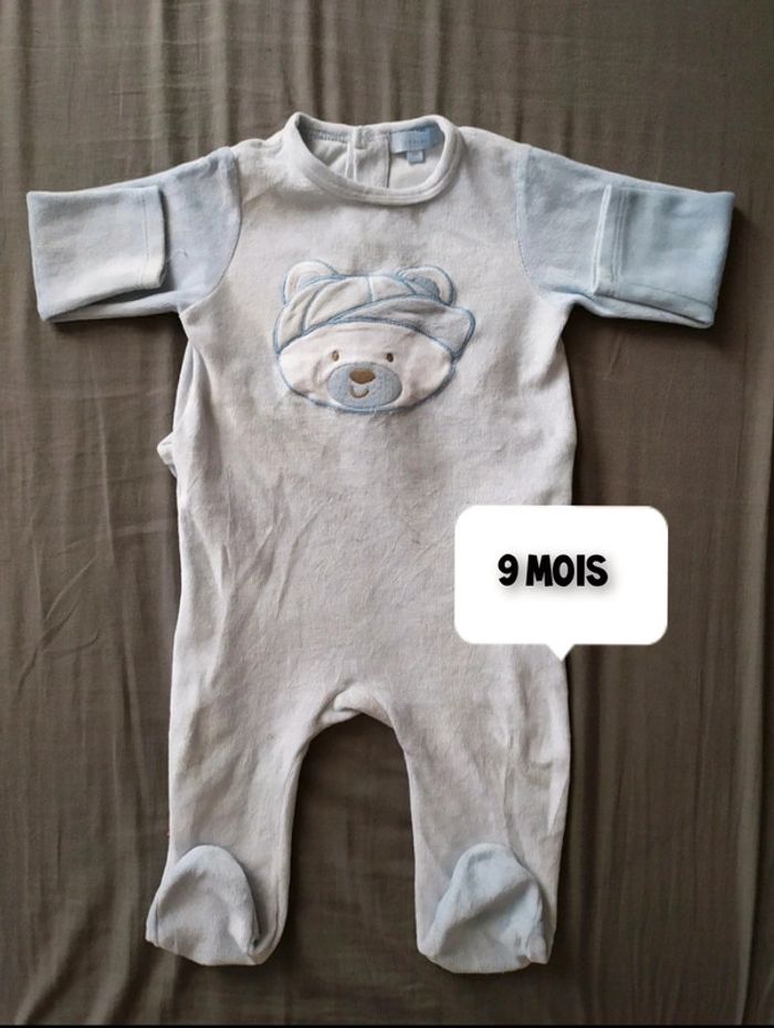 Pyjama ours bleu