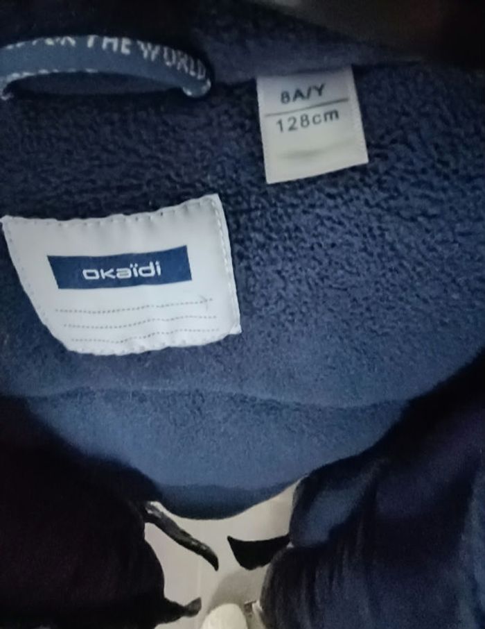 Blouson 8ans  à capuche  garçon OKAIDI très chaude - photo numéro 3