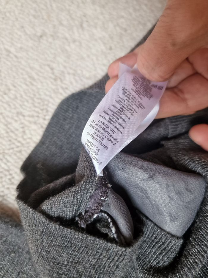 Pull mademoiselle r gris et blanc taille 36 - photo numéro 4