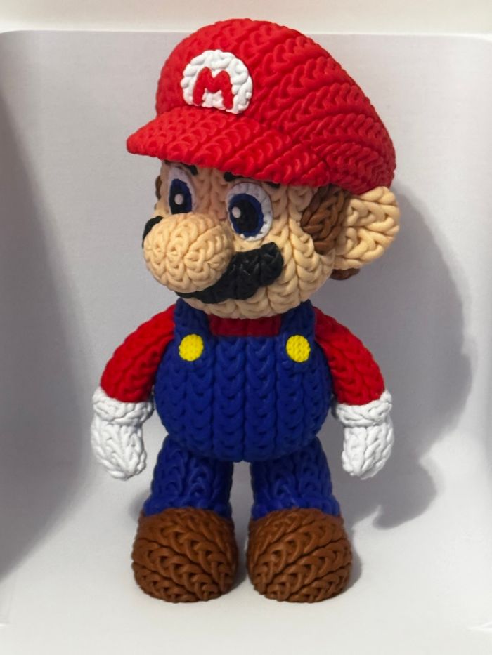 Mario version tricoté 20cm - photo numéro 3