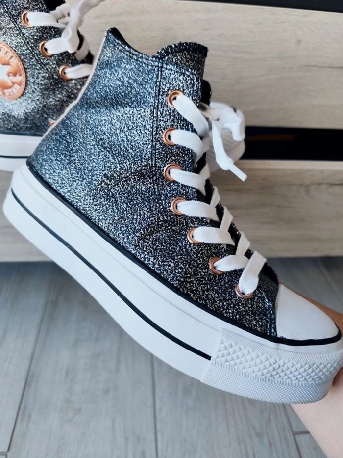 Converse plateforme glitter - photo numéro 4
