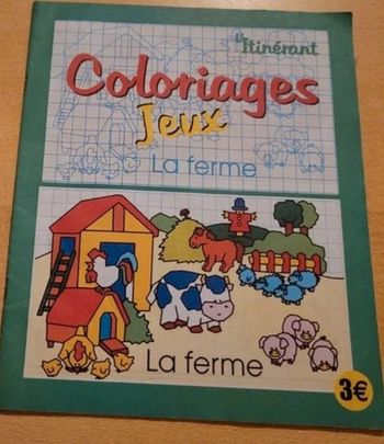 Coloriage jeux la ferme