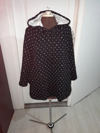 Poncho capuche kanabeach taille 40 vintage