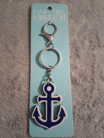 Porte-clé en forme d'ancre neuf avec emballage