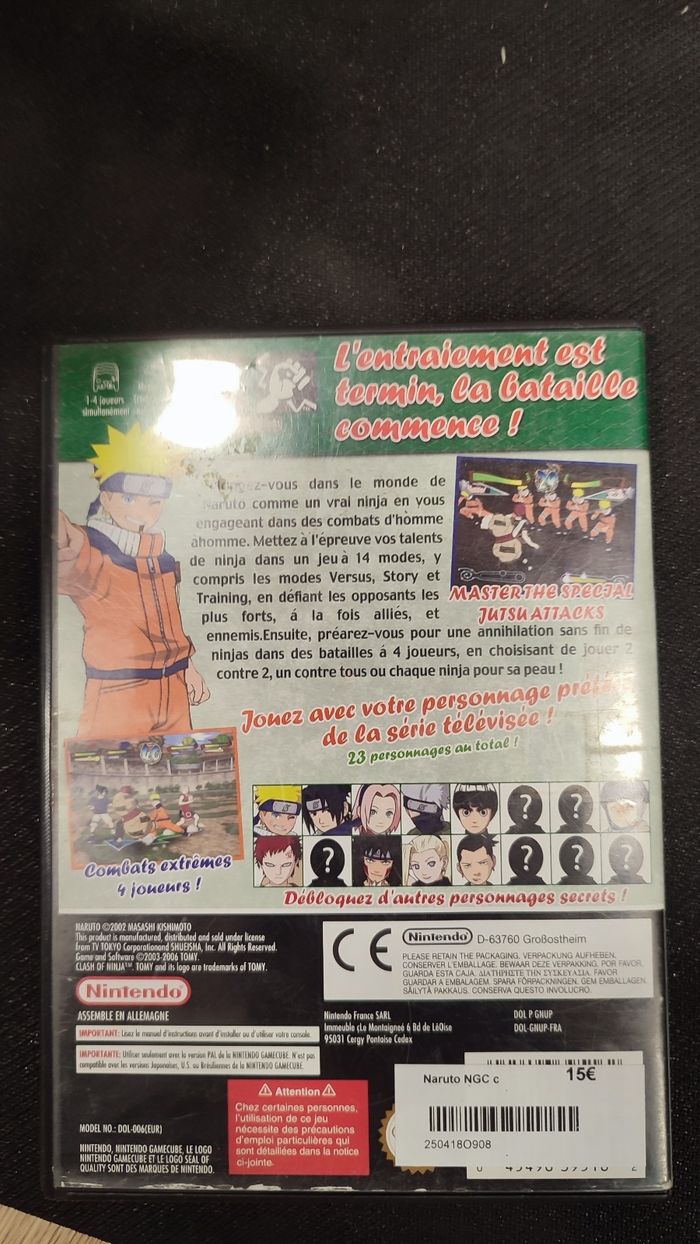 Naruto clash of ninja GameCube - photo numéro 3