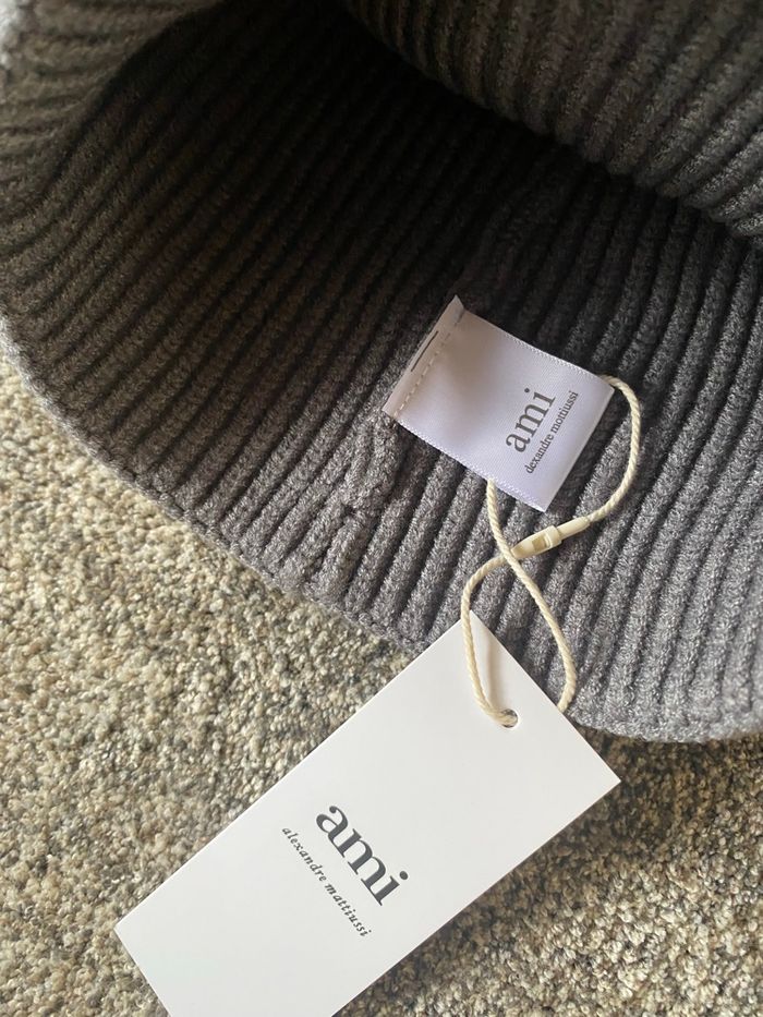 Bonnet AMI Paris Gris Neuf - photo numéro 3