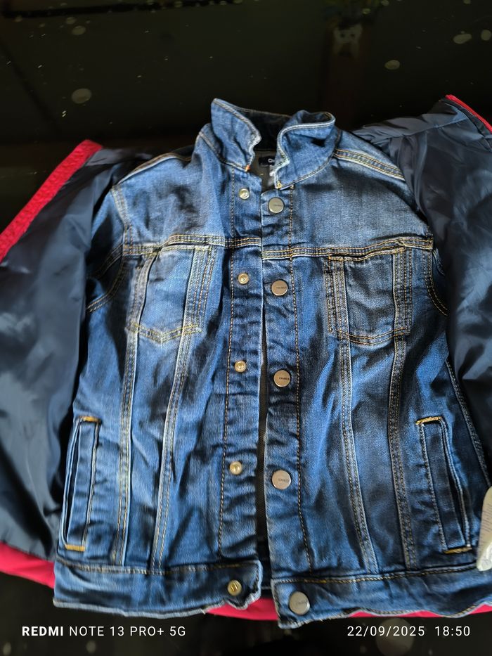 Veste en jeans et doudoune sans manche 6 ans garçon - photo numéro 2