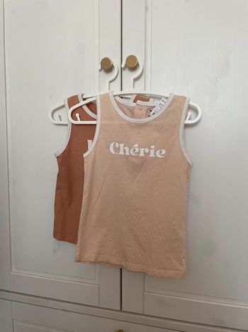 Débardeur duo neuf rose Camel 18 mois