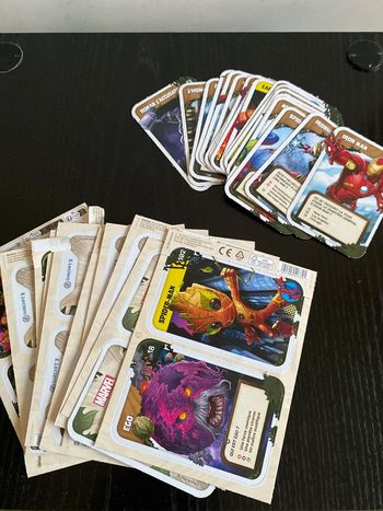 Lot cartes Marvel